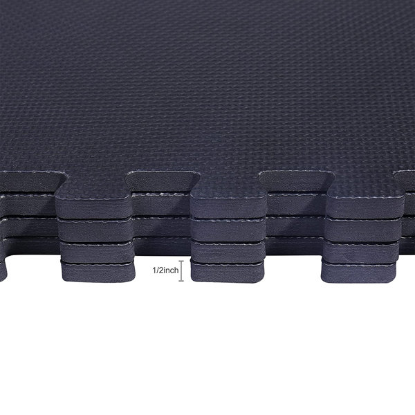 Balancefrom Fitness 144 Sq Ft Interlocking EVA Foam Exercise Mat Tiles